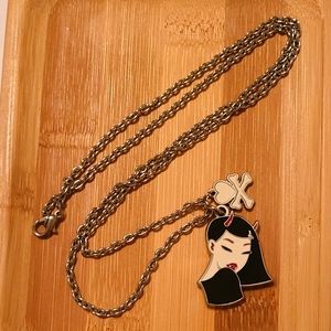 Tokidoki Silver She Devil Necklace